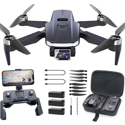 GPS Drone with Camera 4K UHD with 90 Min Flight Time Long Control Range Auto Return Follow Me Brushless Motor
