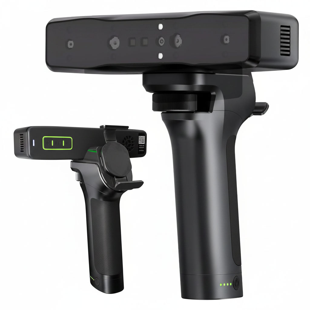 3D Scanner Otter Lite, Handheld Wireless Scanner with 0.05Mm Accuracy, Anti-Shake Tracking, up to 30FPS Scanning Speed