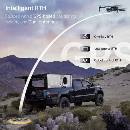 GPS Drone with Camera 4K UHD with 90 Min Flight Time Long Control Range Auto Return Follow Me Brushless Motor